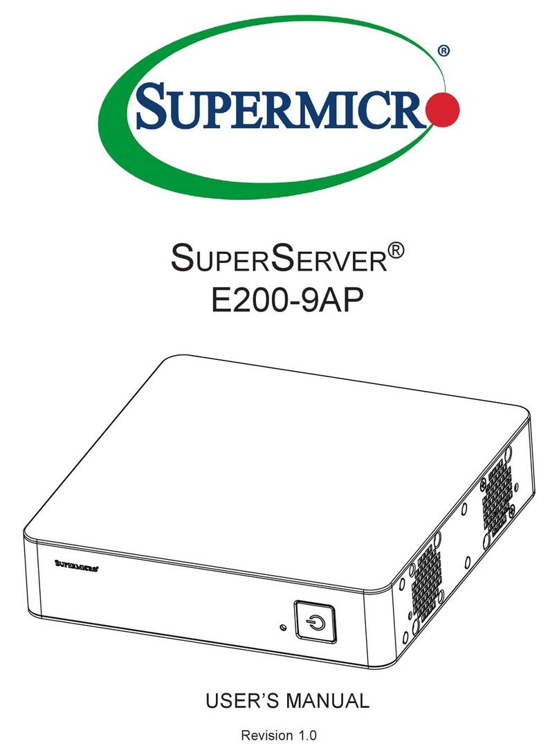 Supermicro SuperServer series User manual Supermicro SuperServer series User manual