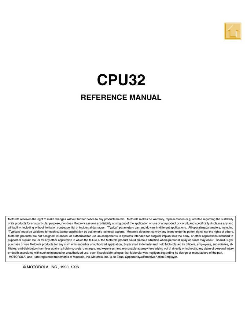 Motorola CPU32 User manual