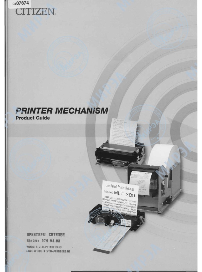 Citizen MLT-289 User manual