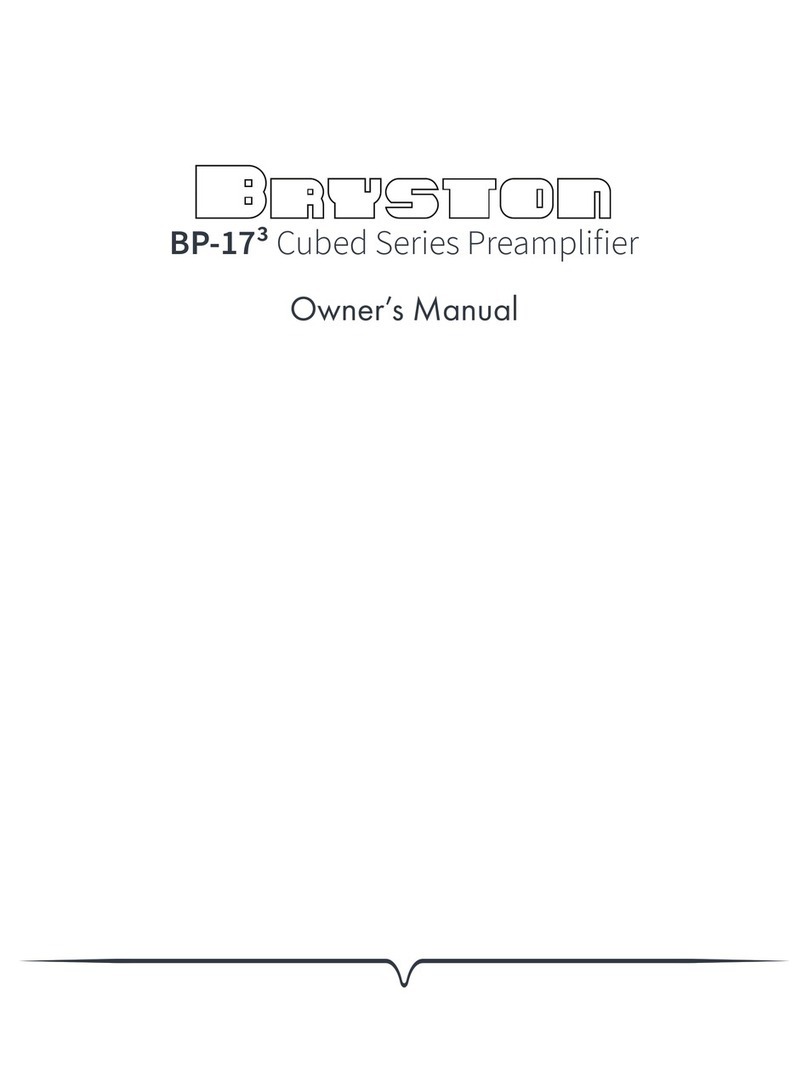 Bryston BP-17 cubed series User manual