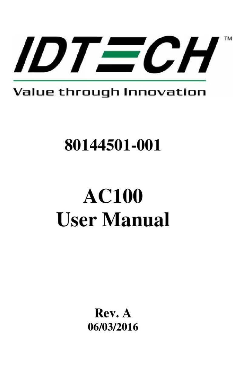 IDTECH AC100 User manual