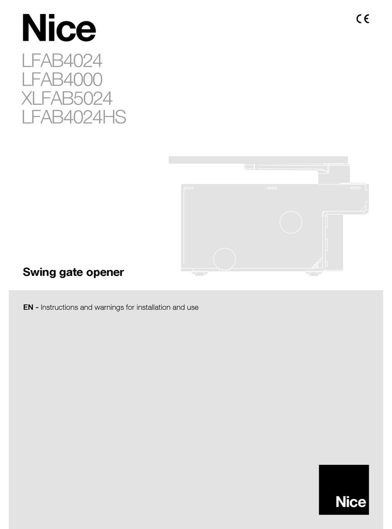 Nice LFAB4000 Technical specifications