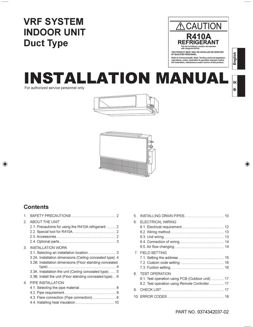 Fujitsu ARXB18L User manual