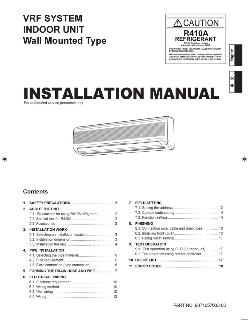 Fujitsu ASYA18L User manual