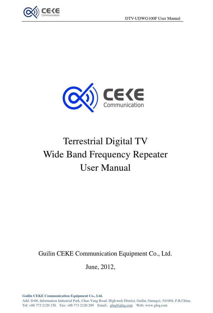 Ceke DTV-UDWG100F user manual