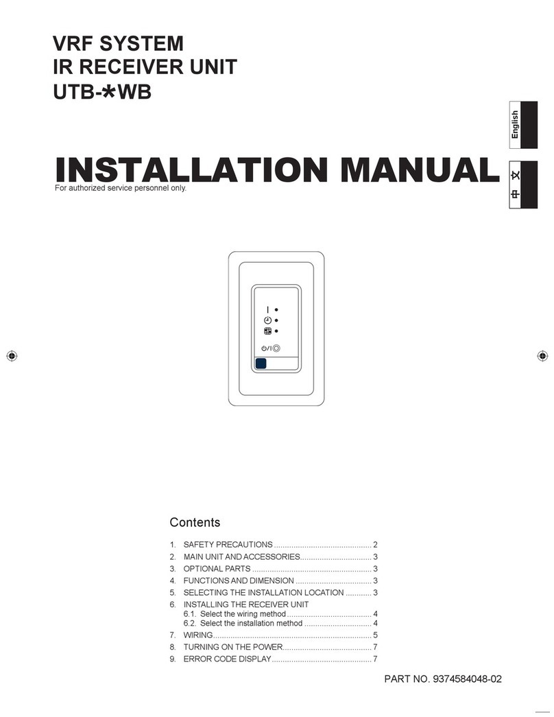 Fujitsu UTB-*WB series installation manual