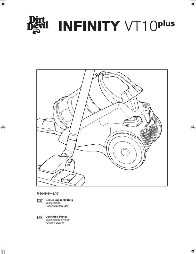 Dirt Devil INFINITY VT10 plus operating manual