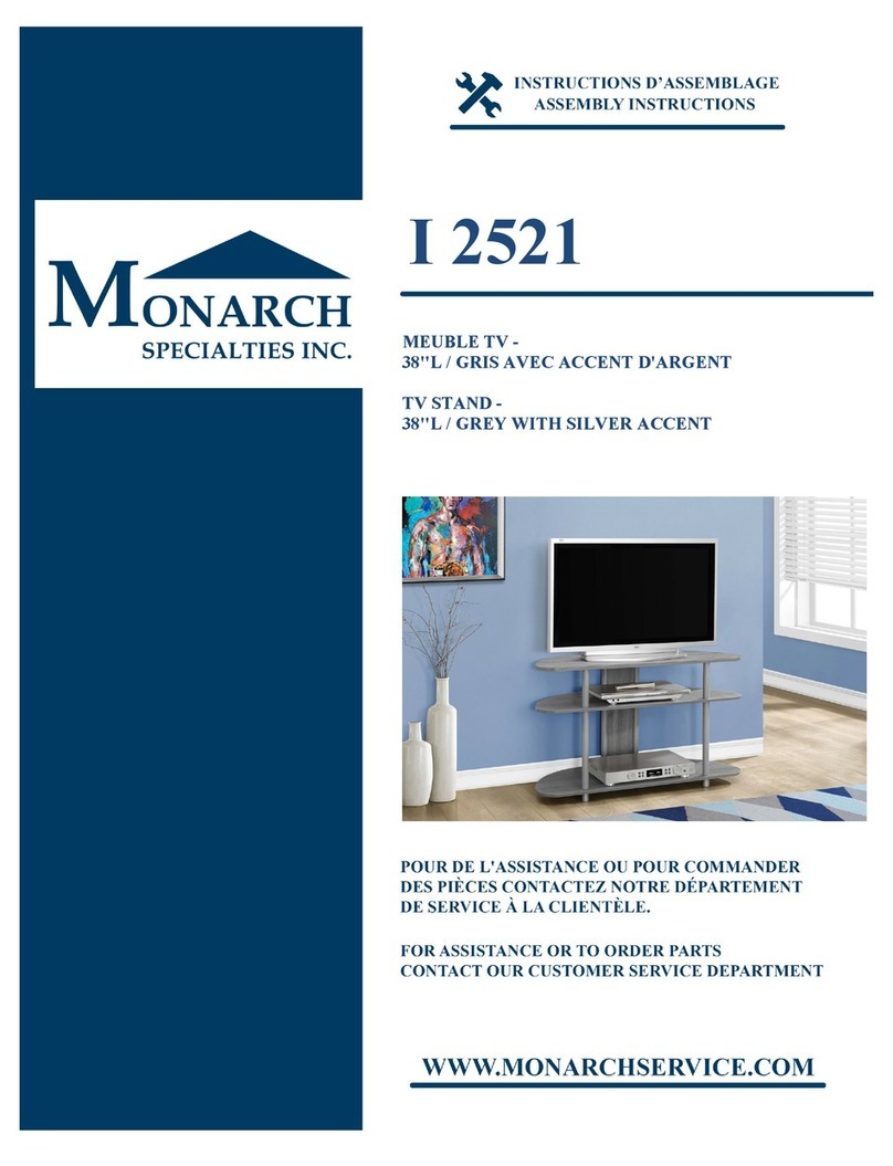Monarch Specialties I 2521 User manual Monarch Specialties I 2521 User manual
