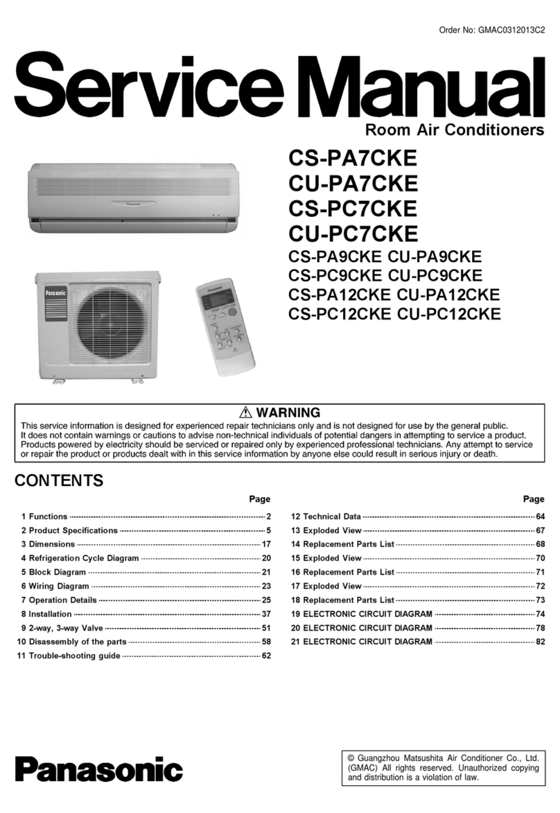 Panasonic CS-PA7CKE User manual