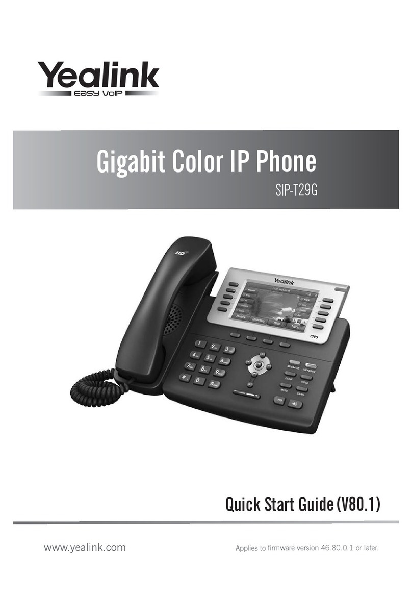 Yealink SIP-T29G User manual