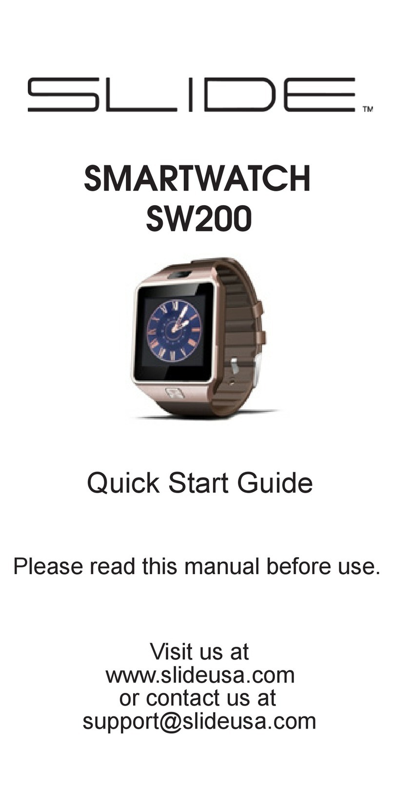 SLIDE SW200 User manual