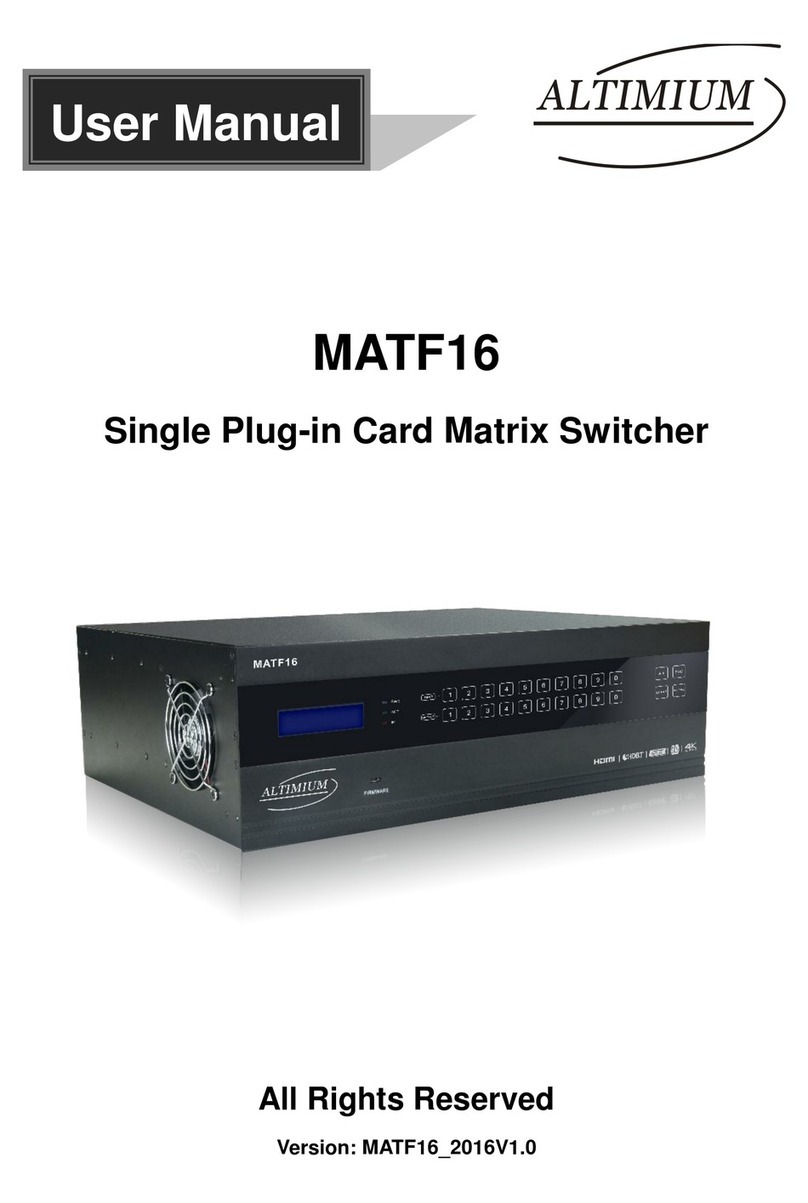 Altimium MATF16 User manual