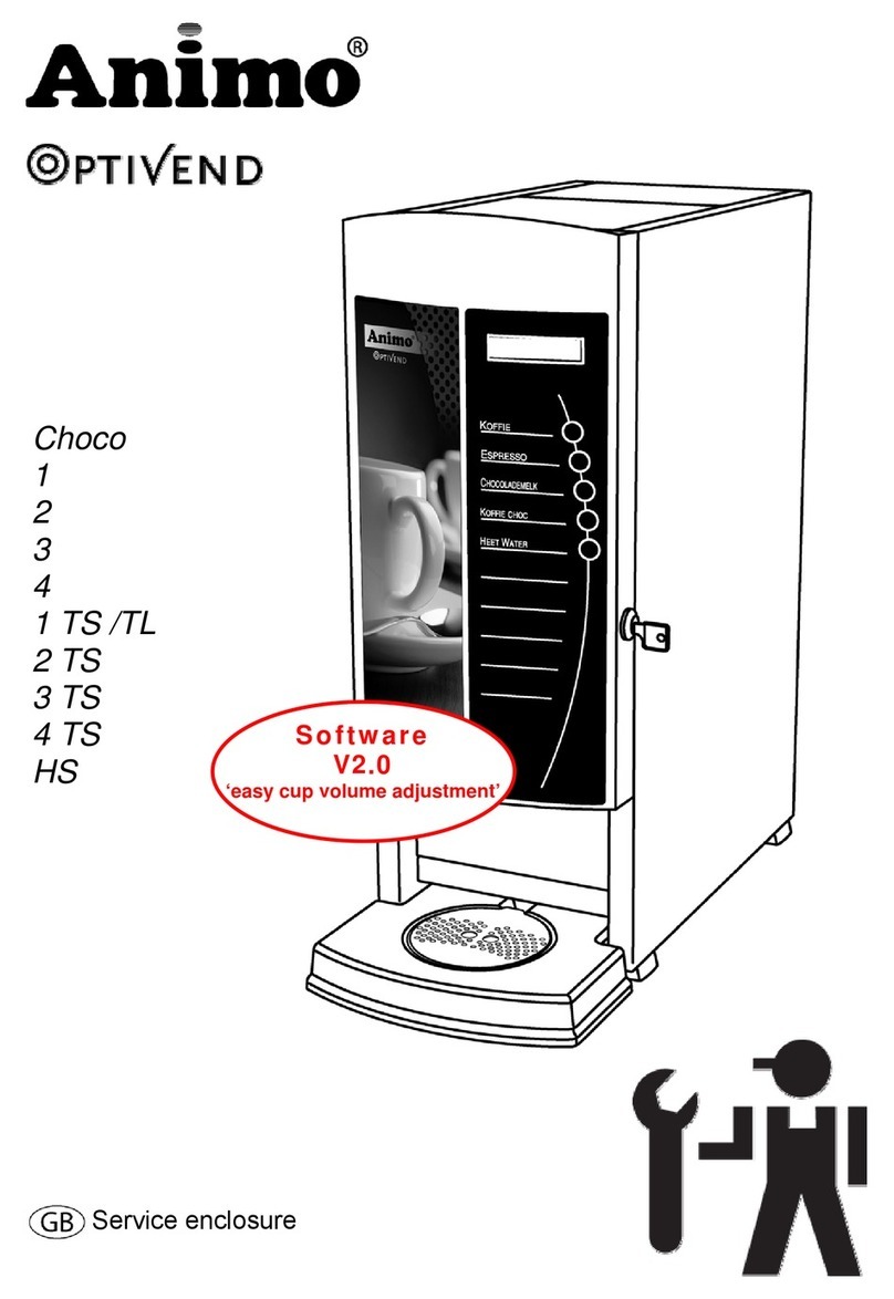 Animo OptiVend Choco Service enclosure