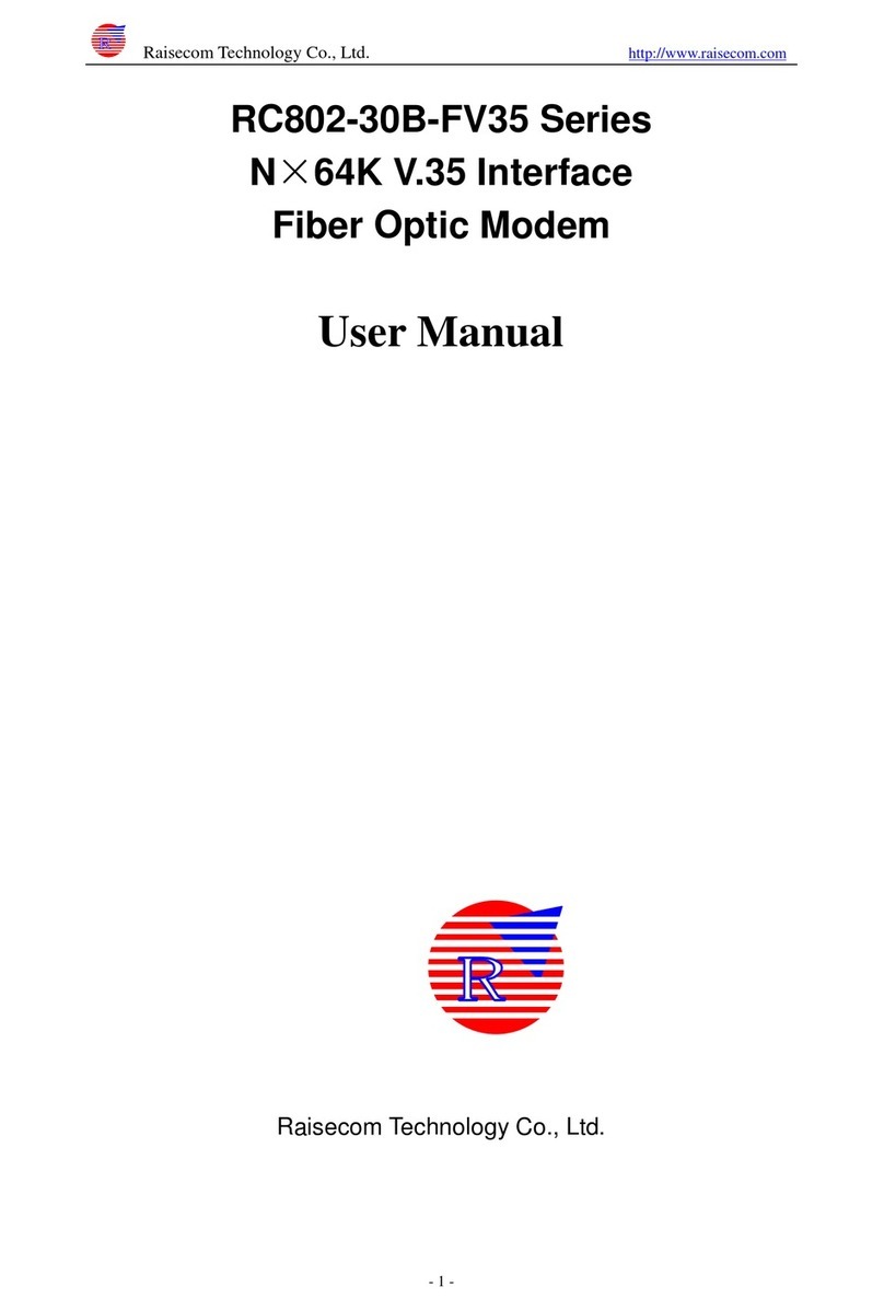 Raisecom RC802-30B-FV35 series User manual