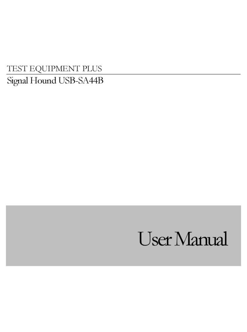 Test Equipment Plus Signal Hound USB-SA44B User manual
