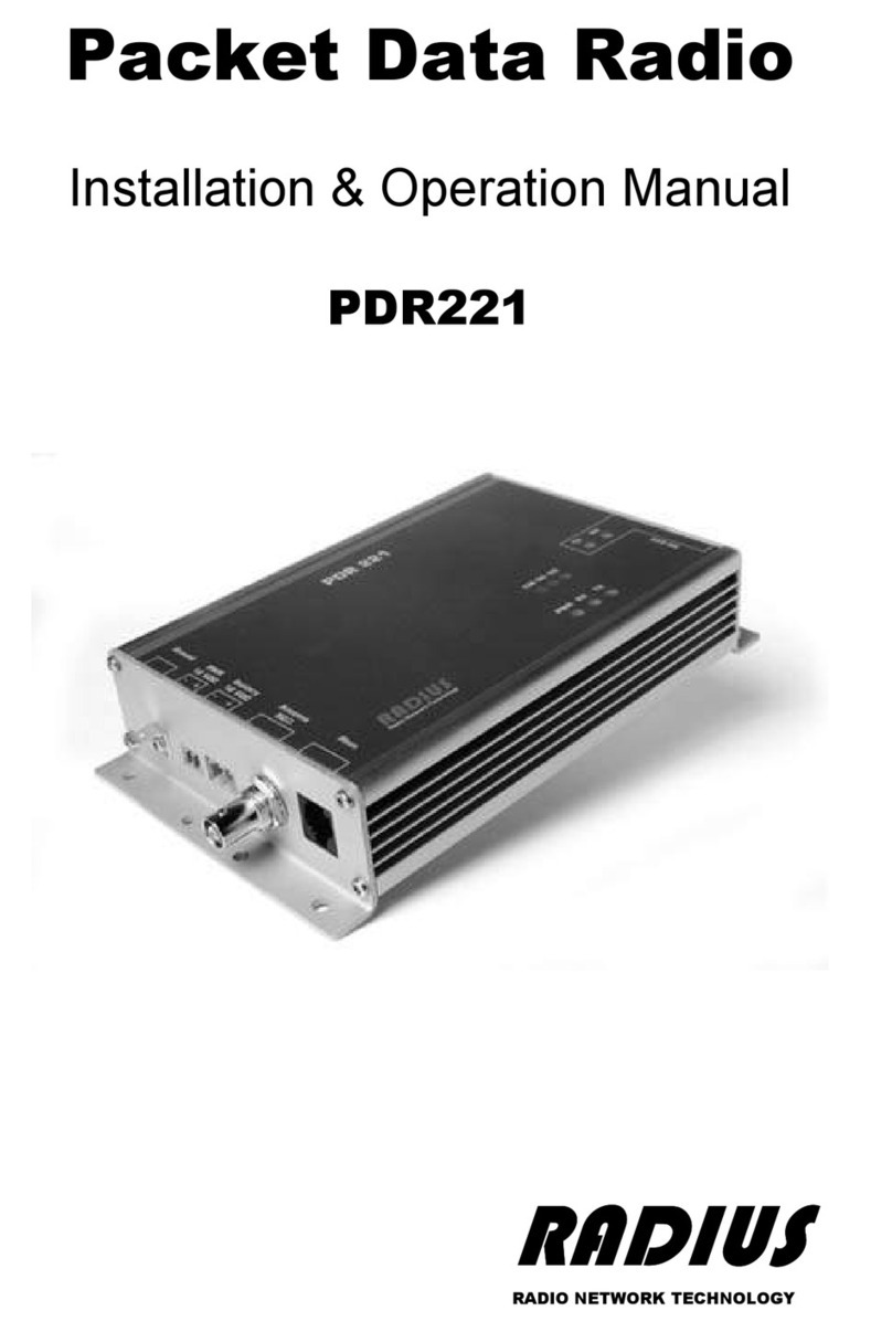 Radius PDR221 Installation & operation manual