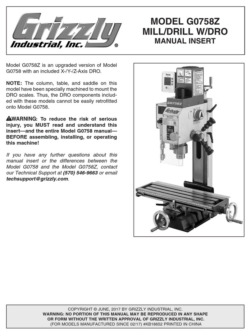 Grizzly G0758Z User manual