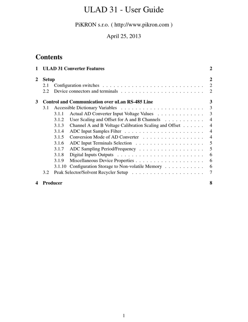 PiKRON ULAD 31 user guide