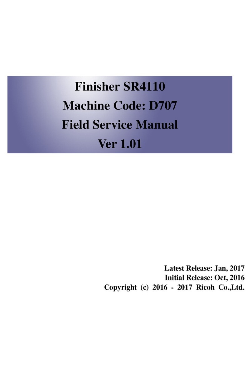 Ricoh SR4110 Field service manual