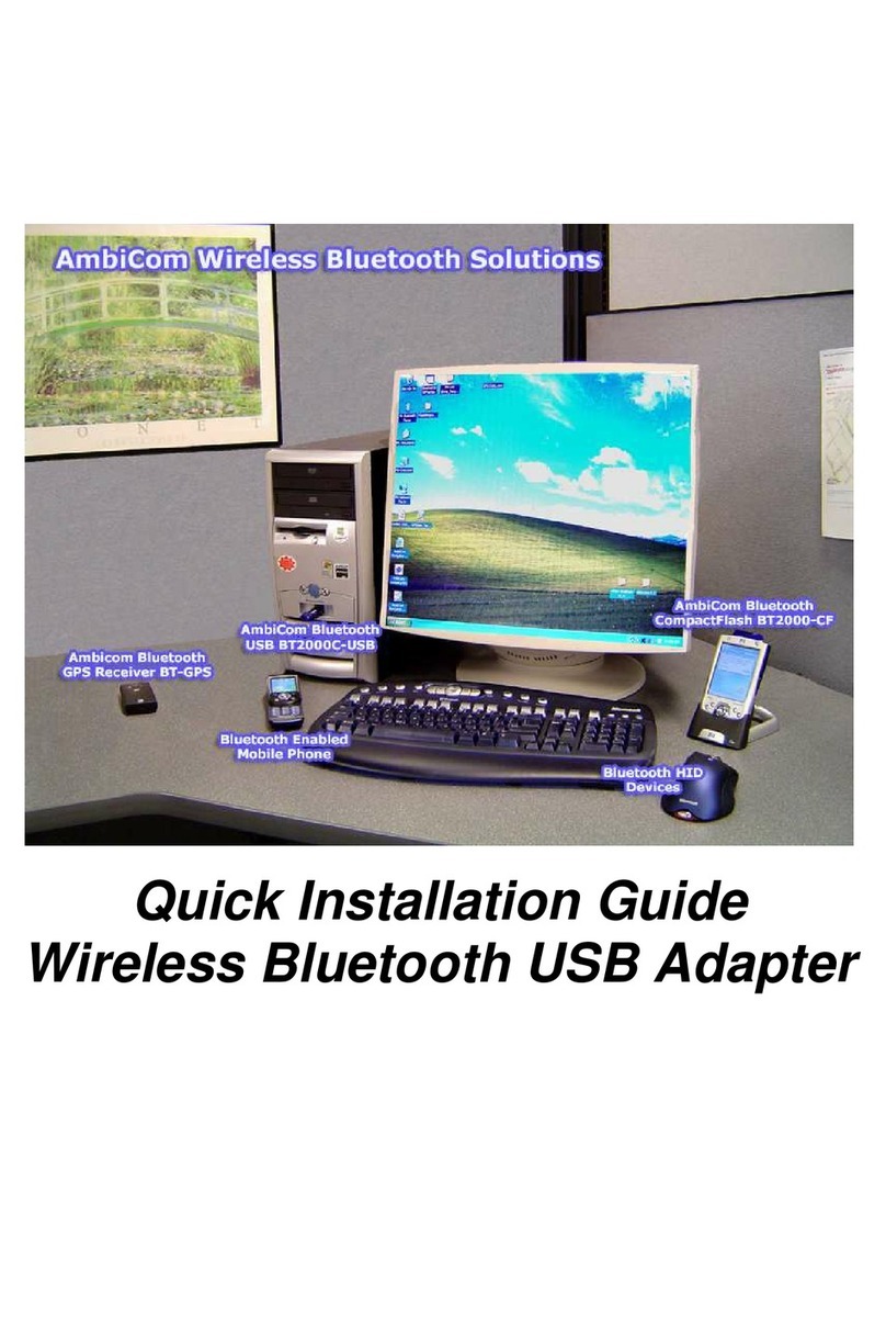 AmbiCom BT2-USB Class I Quick installation guide AmbiCom BT2-USB Class I Quick installation guide