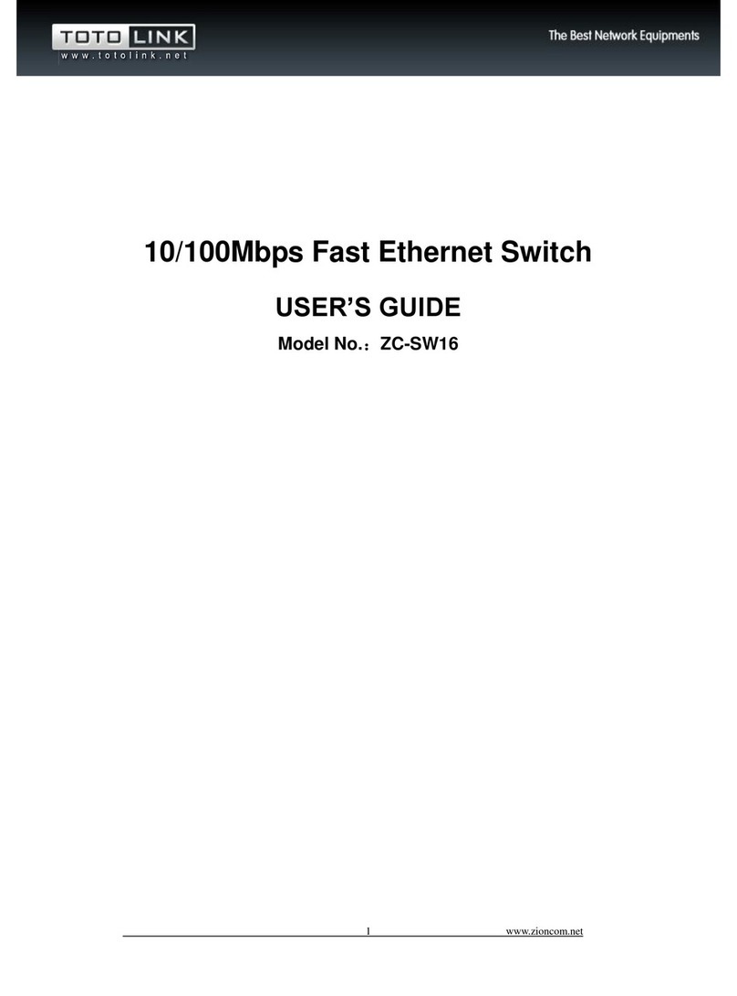 Toto Link ZC-SW16 User manual