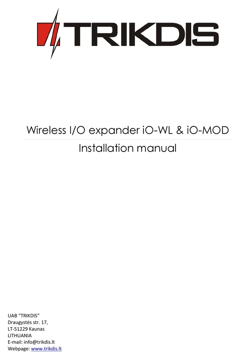 Trikdis iO-WL User manual