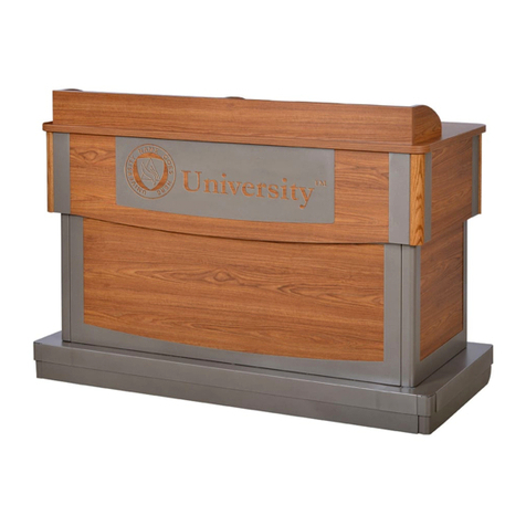 Spectrum Industries Freedom XRS Elite Lectern owner's manual