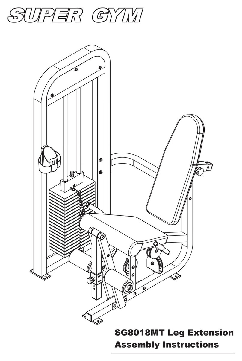 Super Gym SG8018MT Assembly instructions