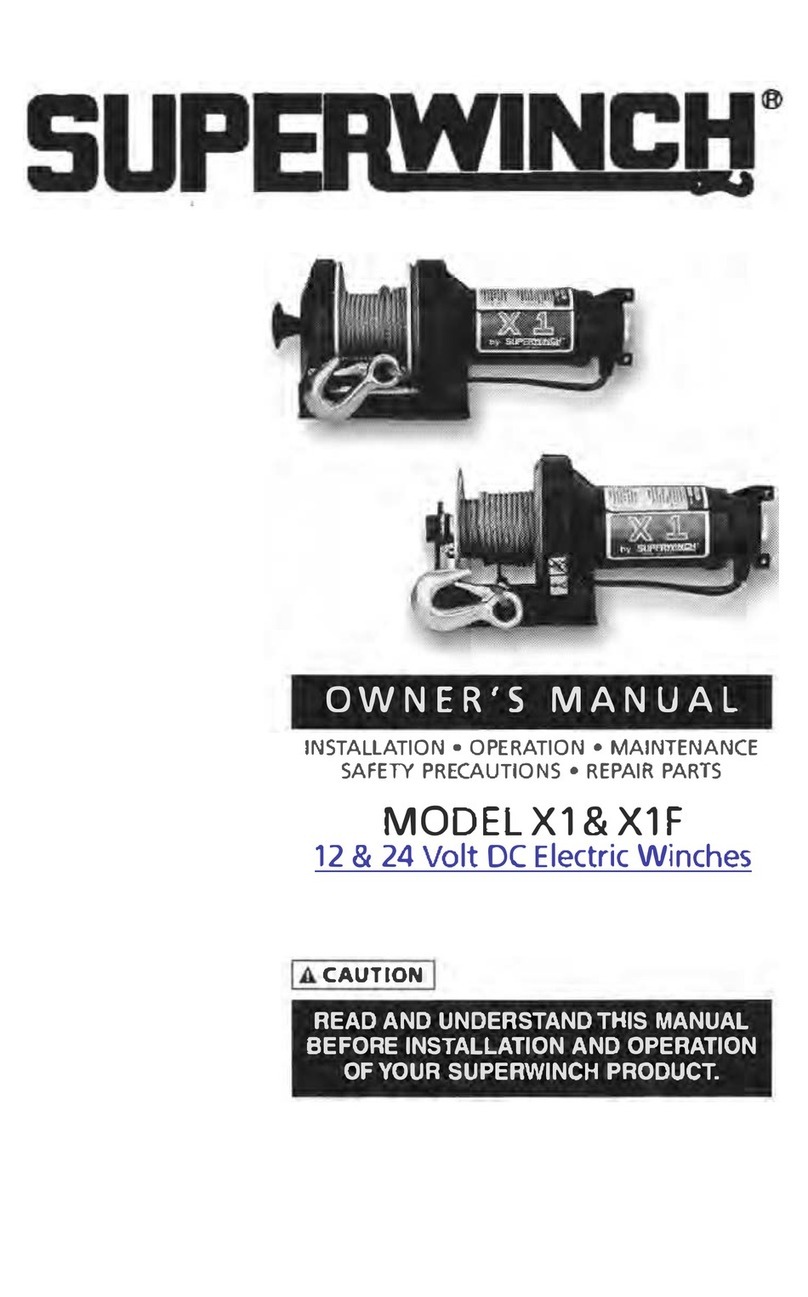 Superwinch X1 owner's manual