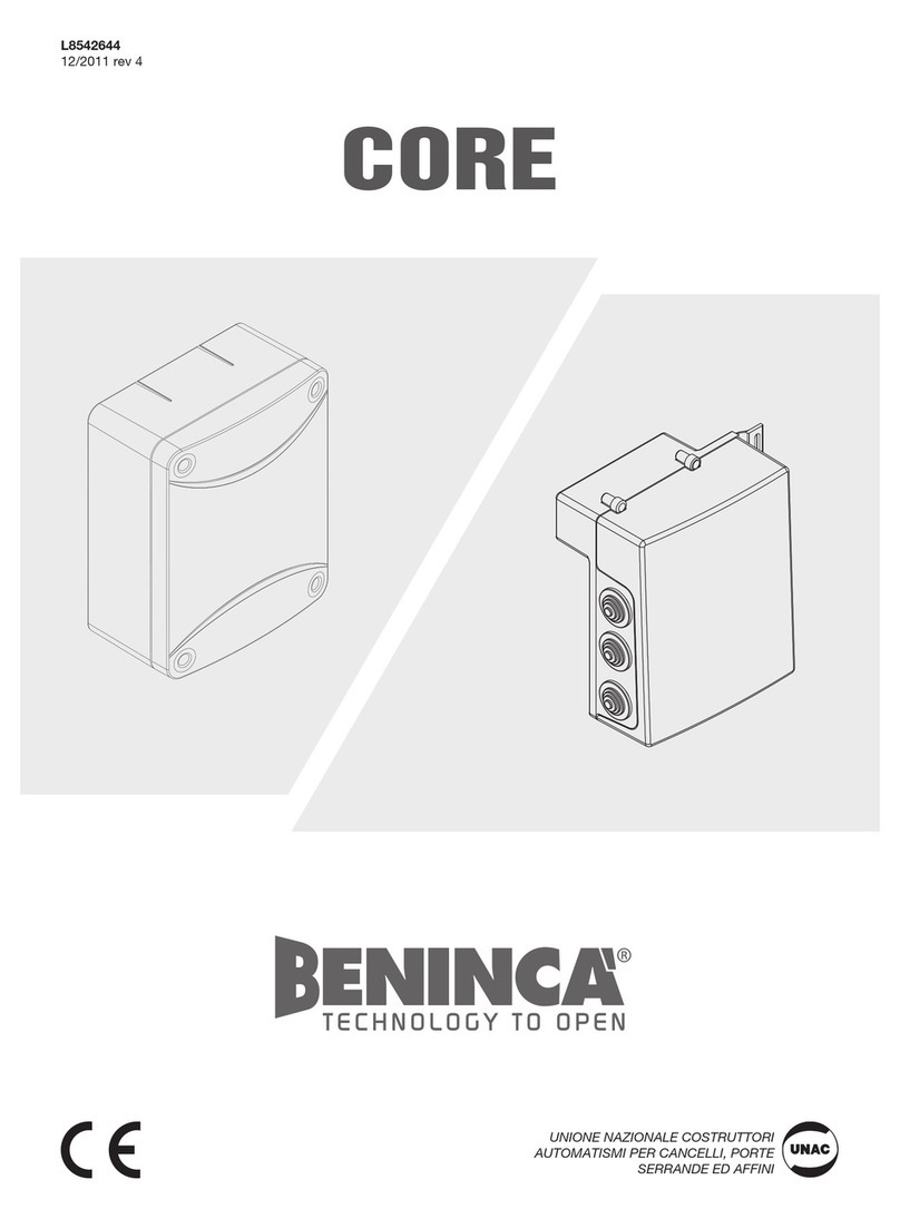 Beninca CORE User manual