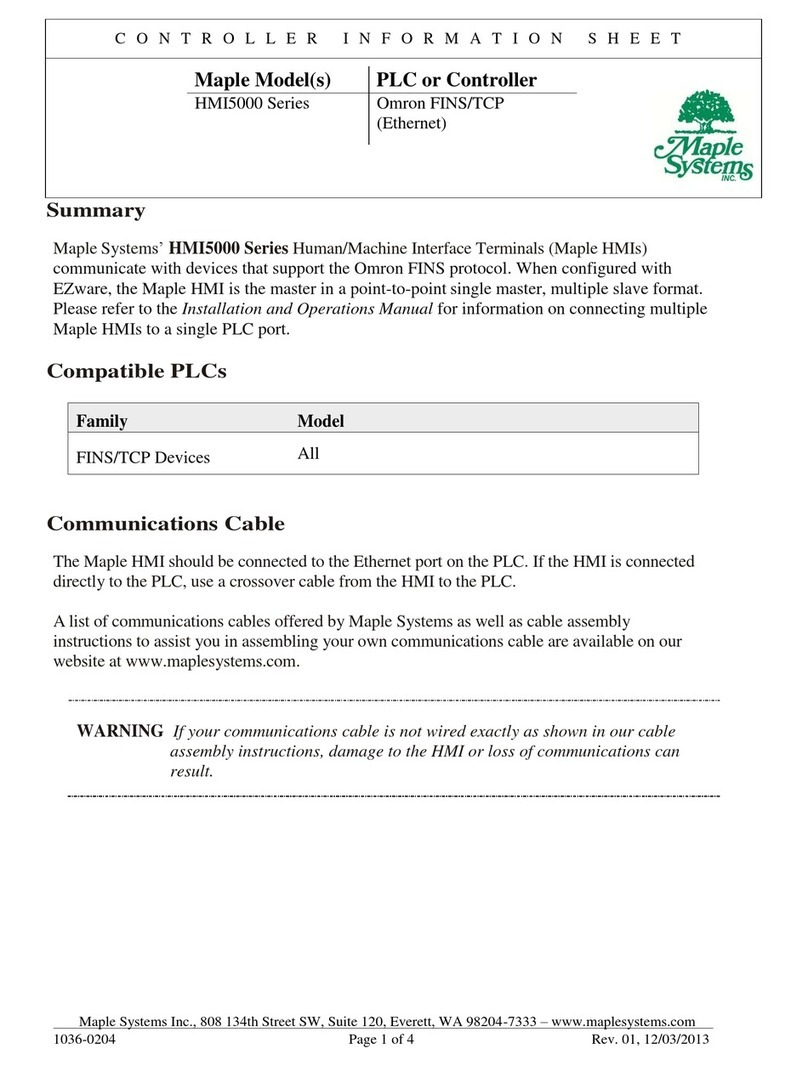 Maple Systems HMI5000 Series Manual