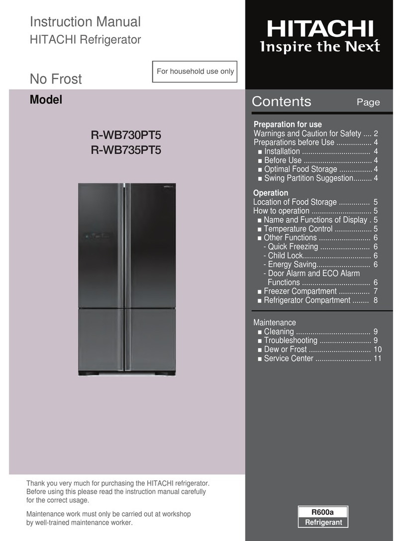 Hitachi R-WB730PT5 instruction manual