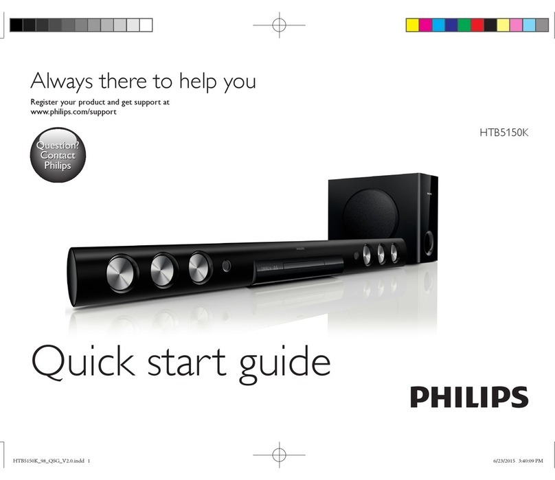 Philips HTB5150K quick start guide