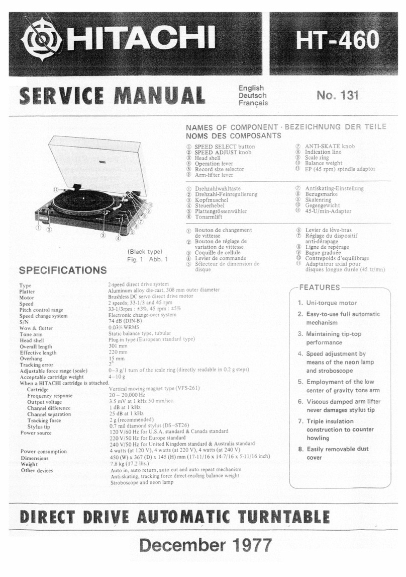 Hitachi HT-460 Service manual