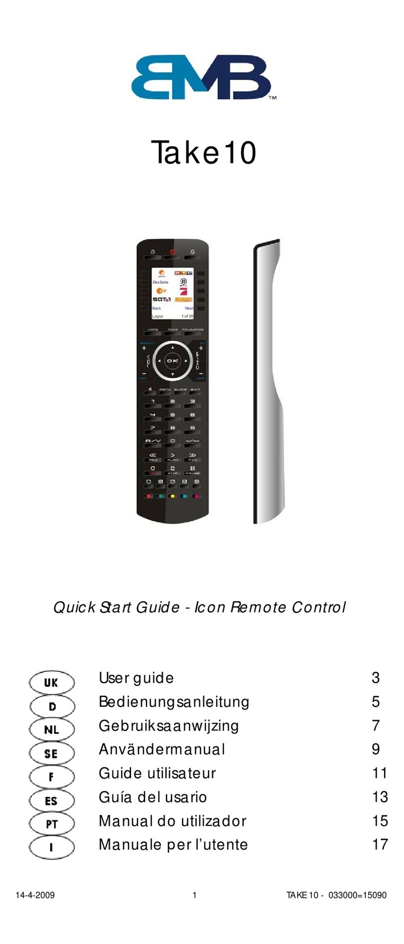 BMB Electronics Take10 user guide