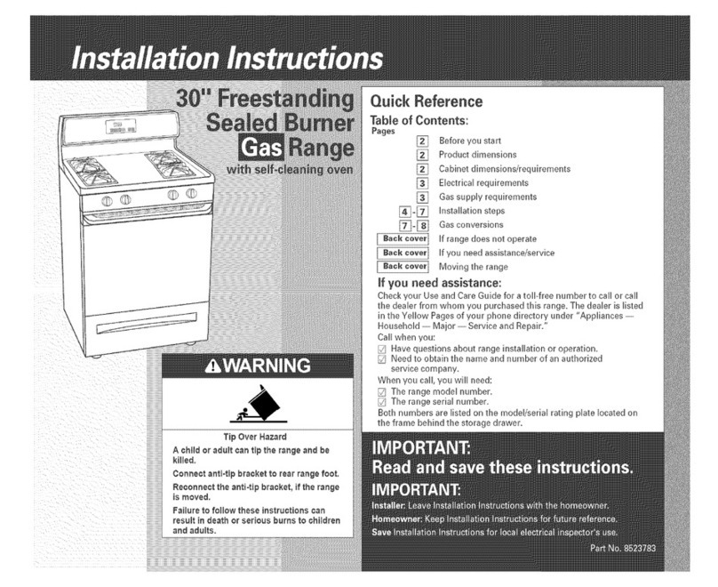 Whirlpool GS440LELB0 installation instructions