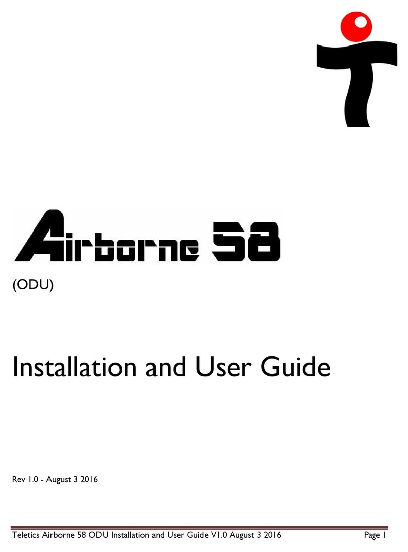 Teletics Airborne 58 Installation and user guide
