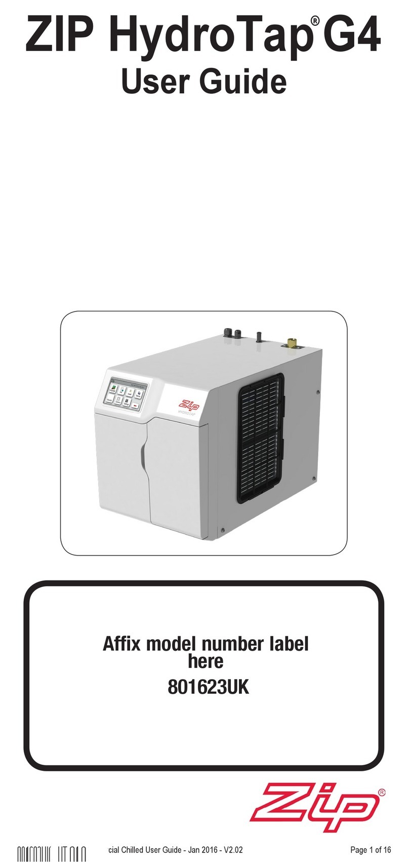 Zip HydroTap G4 user guide