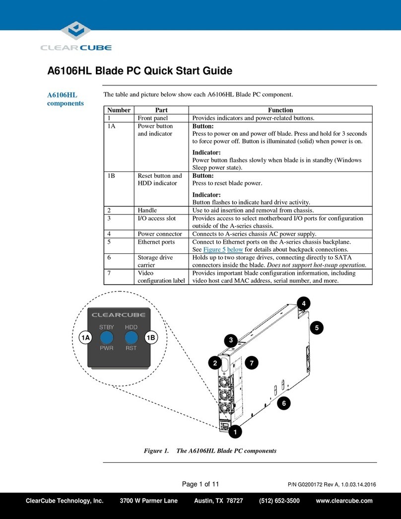 ClearCube A6106HL User manual