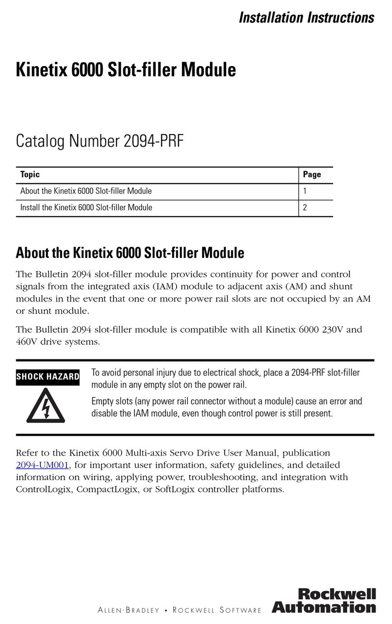 Rockwell Automation Kinetix 6000 User manual