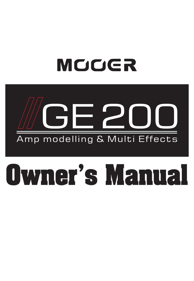 Mooer GE 200 User manual