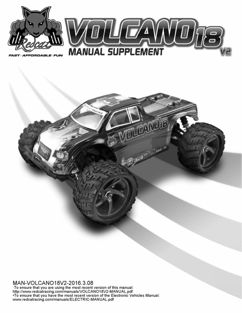 Redcat Racing Volcano-18 V2 Manual supplement Redcat Racing Volcano-18 V2 Manual supplement