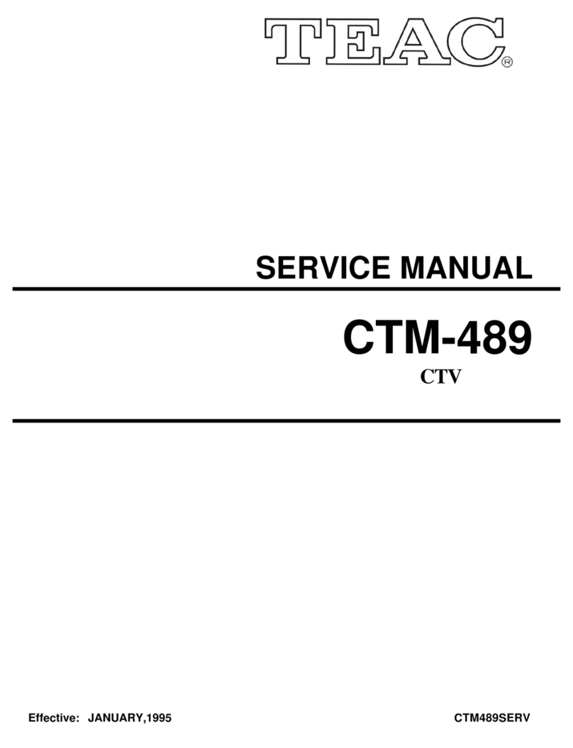 Teac CTM-489 User manual