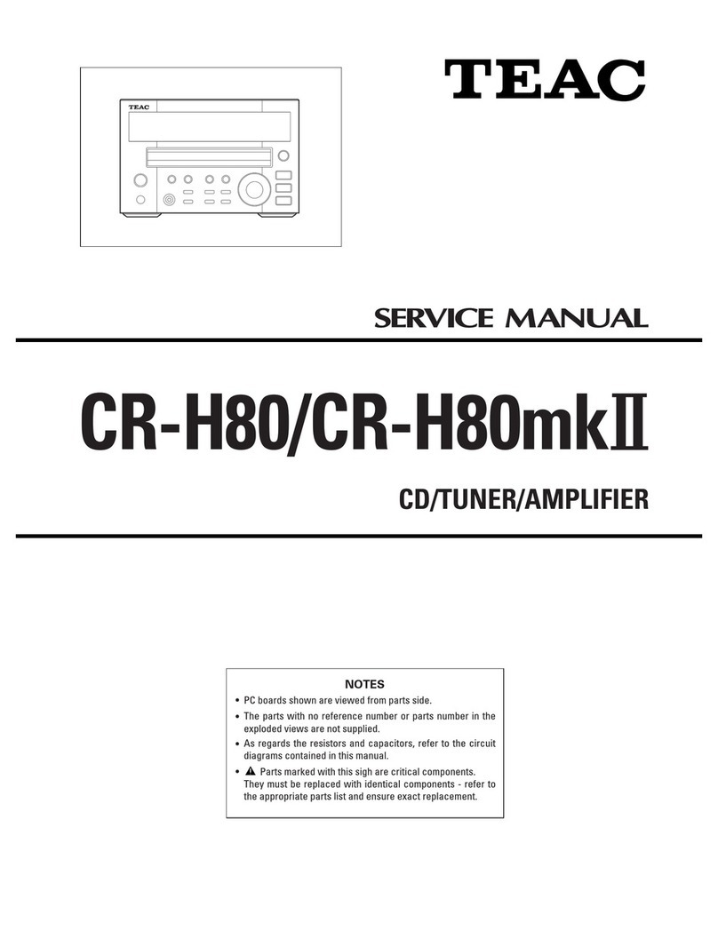 Teac CR-H80 Service manual