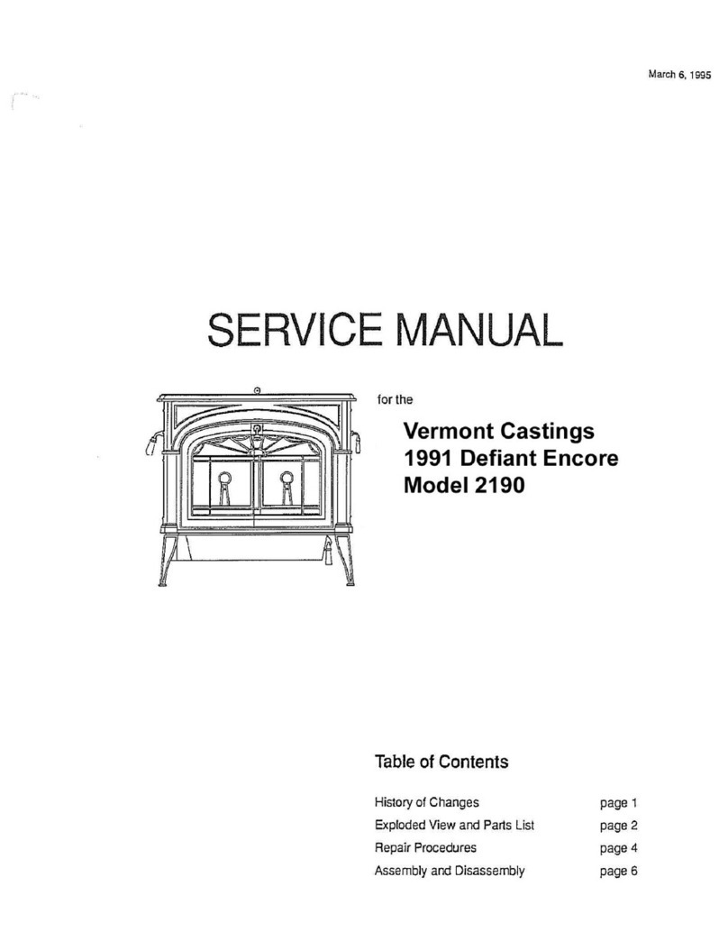 Vermont Castings 1991 Defiant Encore 2190 Service manual Vermont Castings 1991 Defiant Encore 2190 Service manual