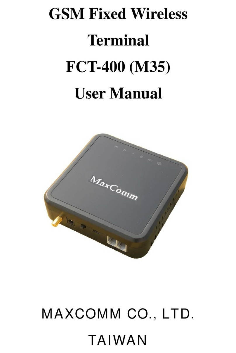 MaxComm FCT-400 user manual