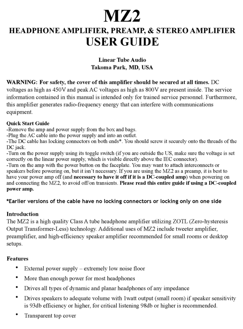 Linear Tube Audio MicroZOTL MZ2S user guide