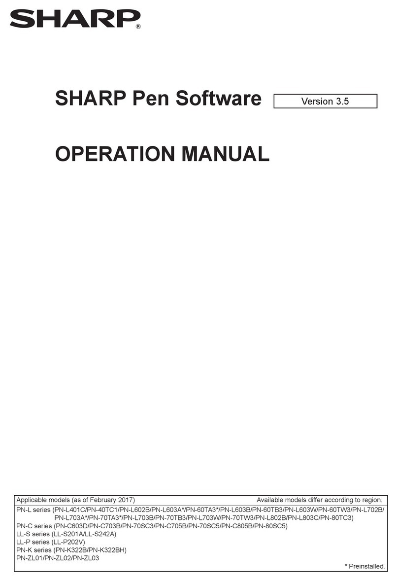 Sharp PN-L401C Operation manual
