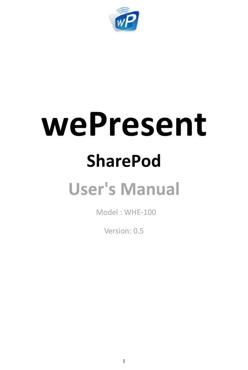 WePresent SharePod WHE-100 User manual
