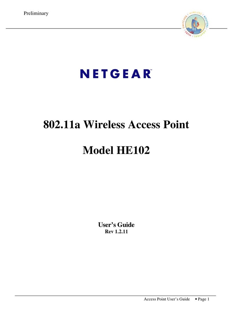 NETGEAR HE102 - Wireless Access Point User manual NETGEAR HE102 - Wireless Access Point User manual